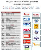 Запасные части на двигатели японских авто
