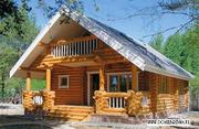 Строим деревянные дома,  срубы из оцилиндрованного бревна