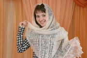 Оренбургский пуховый платок( натуральный 100%,  ручная работа)