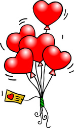 Оформление воздушными шарами на День Валентина,  в Алматы.