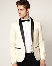 Стильный белый cмокинг пиджак Tux от ASOS