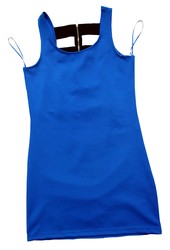 Новое женское платье Clockhouse от C&A,  полиэстер,  цвет: ярко синий,  L