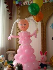 Заказать гелиевые шары и фигурки из шаров в Алматы. Центр праздников 