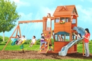 Ромашка Детский игровой комплекс,  деревянный игровой комплекс,  деревян