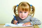 Обучение грамоте,  развитие памяти,  внимания,  восприятия у малышей 