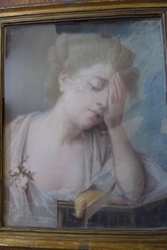 пастель на коже,  18 век