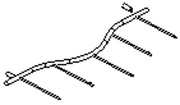 Стержень для носков (пятерной) на аксессуарную гондолу