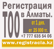 Регистрация ТОО от 25000 тг. от 1 дня