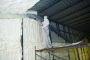 Наносим напыляемую теплоизоляцию(ППУ) и утепляем в Алматы и по КЗ