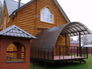 Монтаж навесов из ПОЛИГАЛЯ.