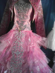 свадебное казахские платья