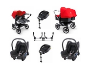 Bugaboo Donkey 2014 Твин Выдвижная Полный коляска 