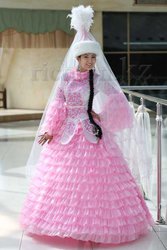 Шикарные казахские национальные платья для девочек в аренду