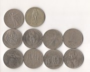 Продам коллекцию юбилейных монет советских рублей