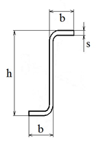 Z-образный профиль гнутый тонкостенный