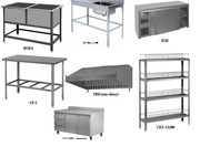 Продам стеллажи,  столы рабочие,  ванны моечные и т.д.