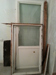 Застекленное деревянное окно с балконной дверью,  дешево!
