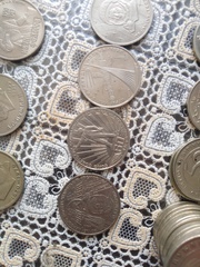 Монеты юбилейные разные Казахстан,  СССР,  иностранные. 