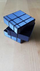 Кубик зеркальный 3х3 синий mirror cube Qiyi