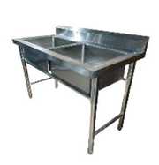 МОЙКА  ДВОЙНОЙ  (120х60х80) Габариты: Длина (мм): 1195 Ширина (мм): 63